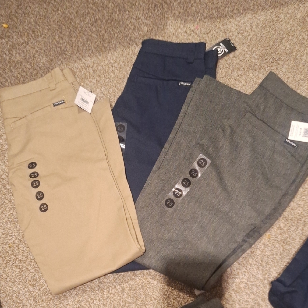 Volcom Casual Blue and Gray Bottoms